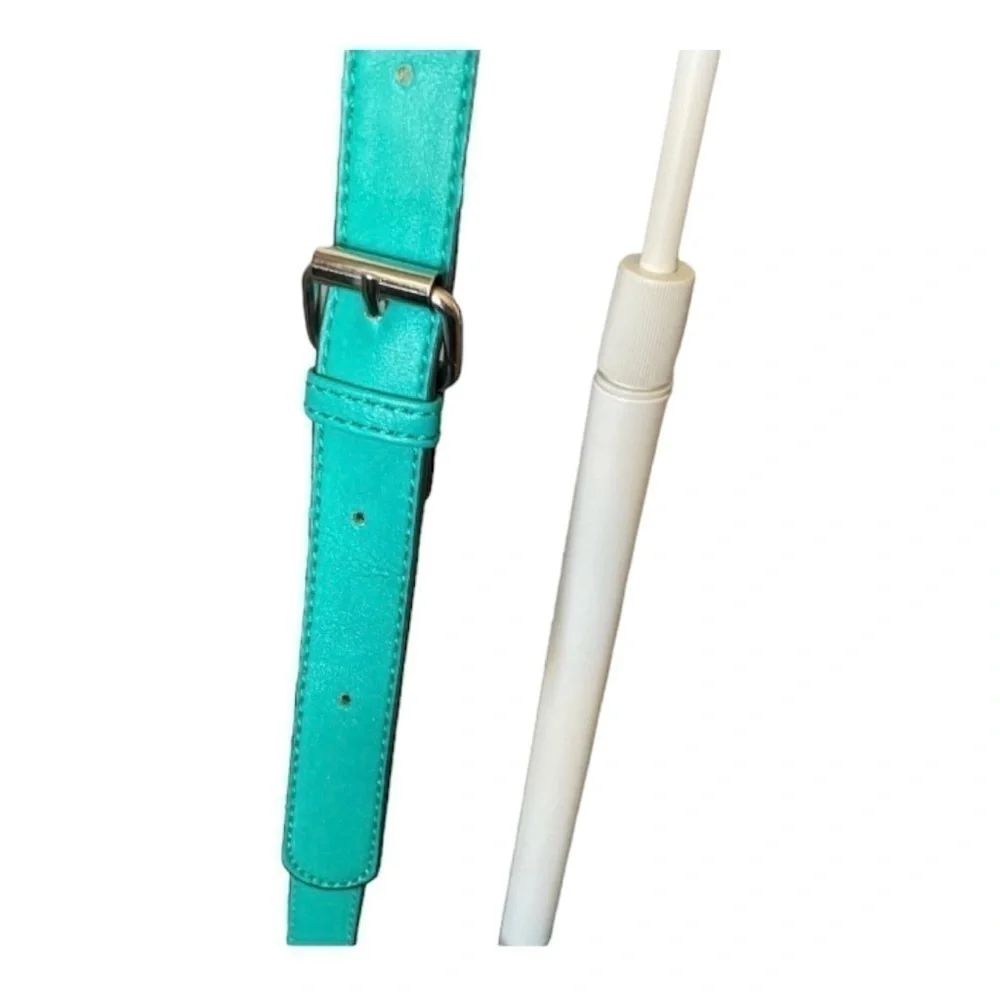 CHARMING CHARLIE-GREEN & TAN CROSSB…